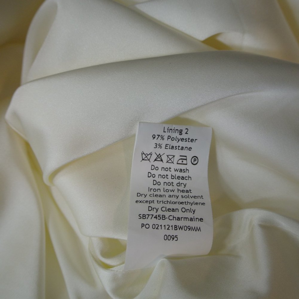 NEW House of CB London Charmaine Ivory Corset Maxi Dress size L+ #1429 - Picture 8 of 10